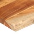Tablero de mesa rectangular borde natural acacia 90x80x3,8