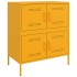 Aparador de acero amarillo mostaza 68x39x79