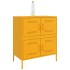 Aparador de acero amarillo mostaza 68x39x79