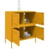 Aparador de acero amarillo mostaza 68x39x79