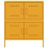 Aparador de acero amarillo mostaza 68x39x79