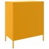 Aparador de acero amarillo mostaza 68x39x79