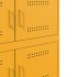 Aparador de acero amarillo mostaza 68x39x79