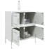 Aparador de acero blanco 68x39x79