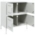 Aparador de acero blanco 68x39x79