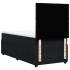 Cama box spring con colchón terciopelo negro 100x200