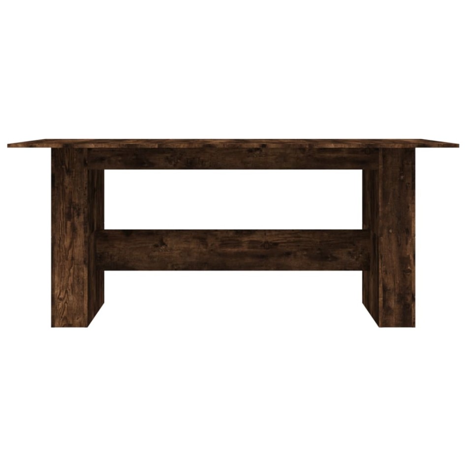 Mesa de comedor madera de ingeniería roble ahumado 180x90x76