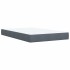 Cama box spring con colchón terciopelo gris oscuro 120x190