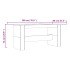 Mesa de comedor madera de ingeniería roble ahumado 180x90x76