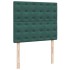 Cama box spring con colchón terciopelo verde oscuro 120x190