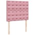 Cama box spring con colchón terciopelo rosa 120x190