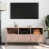 Mueble para TV acero rosa 100,5x39x50,5