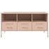 Mueble para TV acero rosa 100,5x39x50,5