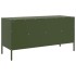 Mueble para TV acero verde oliva 100,5x39x50,5