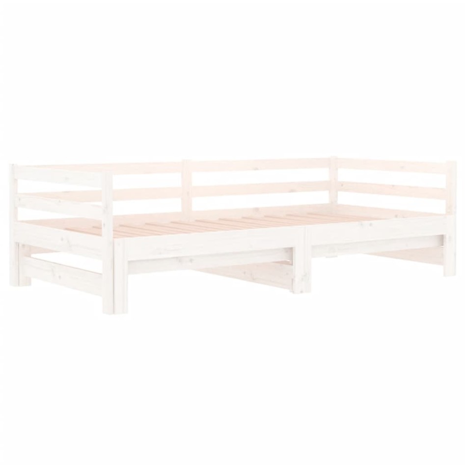 Sofá cama nido madera maciza de pino blanco 90x190