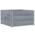 Jardinera de madera maciza de pino gris 100x100