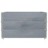 Jardinera de madera maciza de pino gris 100x100