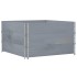 Jardinera de madera maciza de pino gris 100x100