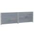 Jardinera de madera maciza de pino gris 100x100