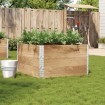 Jardinera de madera maciza de pino 100x100 cm