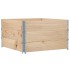 Jardinera de madera maciza de pino 100x100