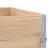Jardinera de madera maciza de pino 100x100