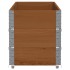 Jardinera de madera maciza de pino marrón 150x50
