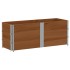 Jardinera de madera maciza de pino marrón 150x50