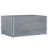 Jardinera de madera maciza de pino gris 120x80