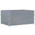 Jardinera de madera maciza de pino gris 120x80