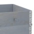 Jardinera de madera maciza de pino gris 120x80