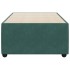 Estructura de cama sin colchón terciopelo verde oscuro