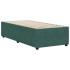 Estructura de cama sin colchón terciopelo verde oscuro