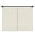 Cenador con cortinas acero color crema 3x3