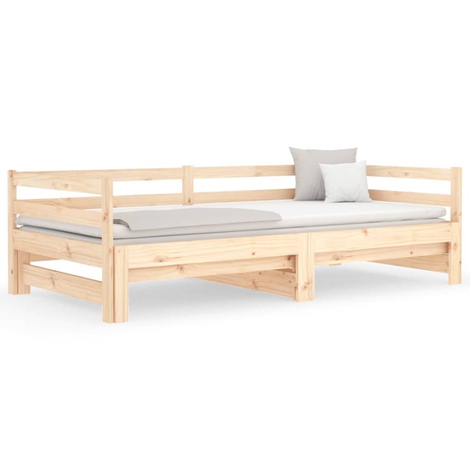 Sofá cama nido madera maciza de pino 90x200