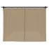 Cenador con cortinas acero taupe 6x3