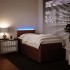 Cama box spring con colchón terciopelo rosa 90x200