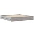 Cama con cajones madera ingeniería gris Sonoma 180x200