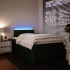 Cama box spring con colchón terciopelo verde oscuro 120x200