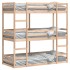 Litera triple de madera maciza de pino 90x200