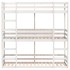 Litera triple de madera maciza de pino 90x200