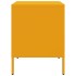 Mesitas de noche 2 uds acero amarillo mostaza 36x39x50,5