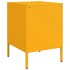 Mesitas de noche 2 uds acero amarillo mostaza 36x39x50,5