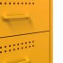 Mesitas de noche 2 uds acero amarillo mostaza 36x39x50,5