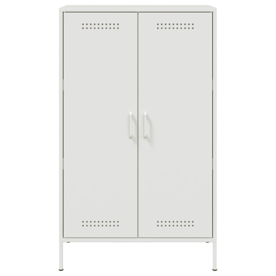 Aparador de acero blanco 68x39x113