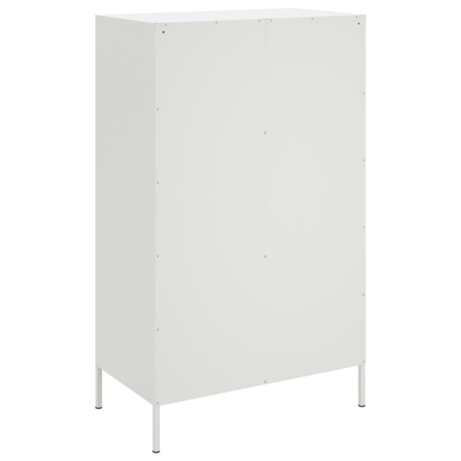 Aparador de acero blanco 68x39x113