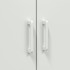 Aparador de acero blanco 68x39x113
