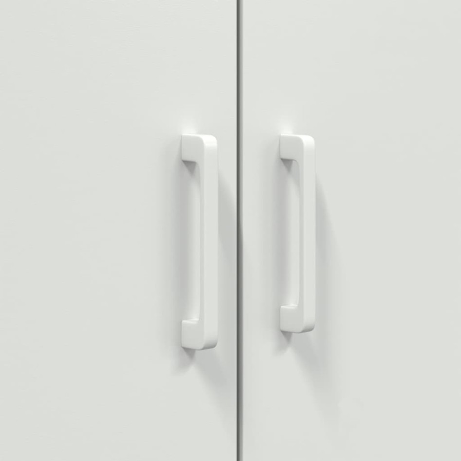 Aparador de acero blanco 68x39x113