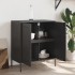 Aparador de acero negro 68x39x79