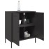 Aparador de acero negro 68x39x79